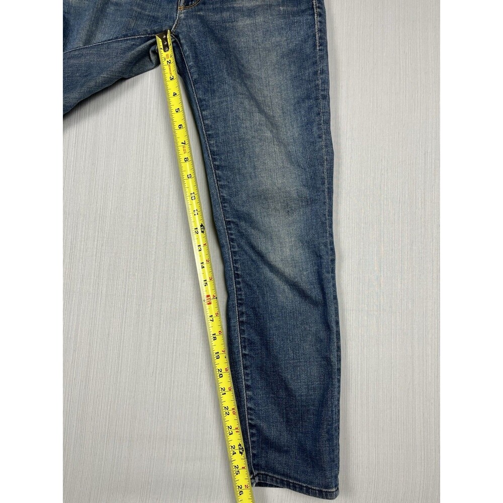 Mother Jeans Womens 27 Blue The Looker Skinny Mid Rise Stretch Dark Wash Denim - Picture 13 of 14